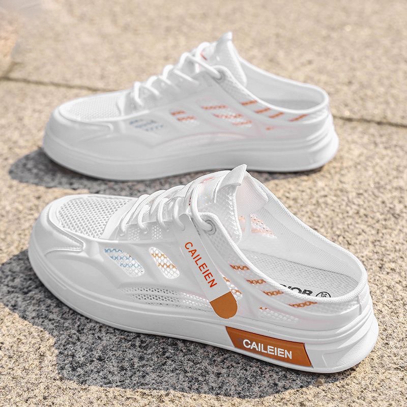 Men'S Shoes Half Cut - Fashion Men Summer Soft Sole Half