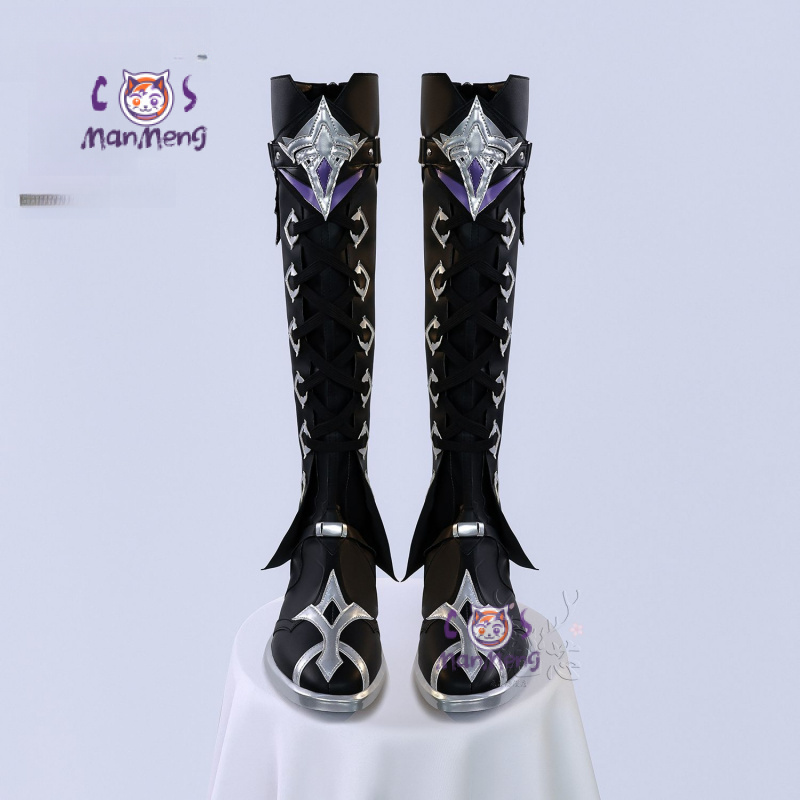 Shoes Heels Men - Kyryll Chudomirovich Flins Cosplay Genshin Impact