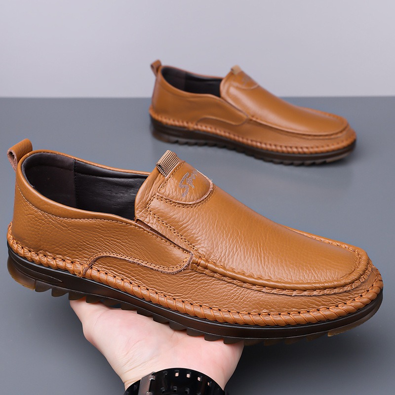 Men'S Shoes Size 42 In Us - Men's Genuine Leather Shoes 2026 Spring