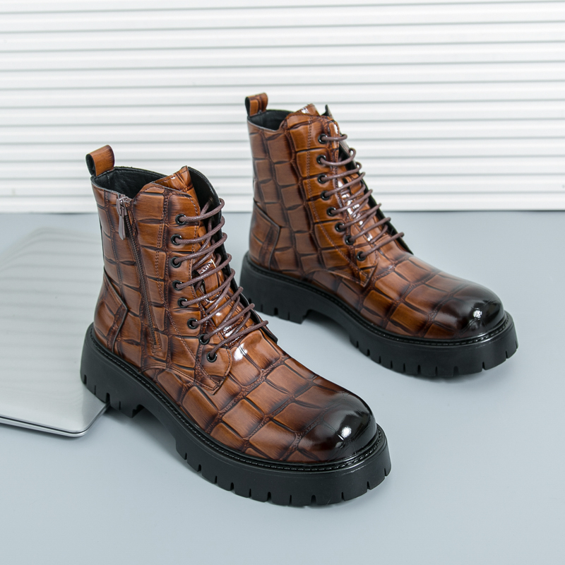 Men Shoes Brand - Summer Men Fashion Chelsea Boots Black