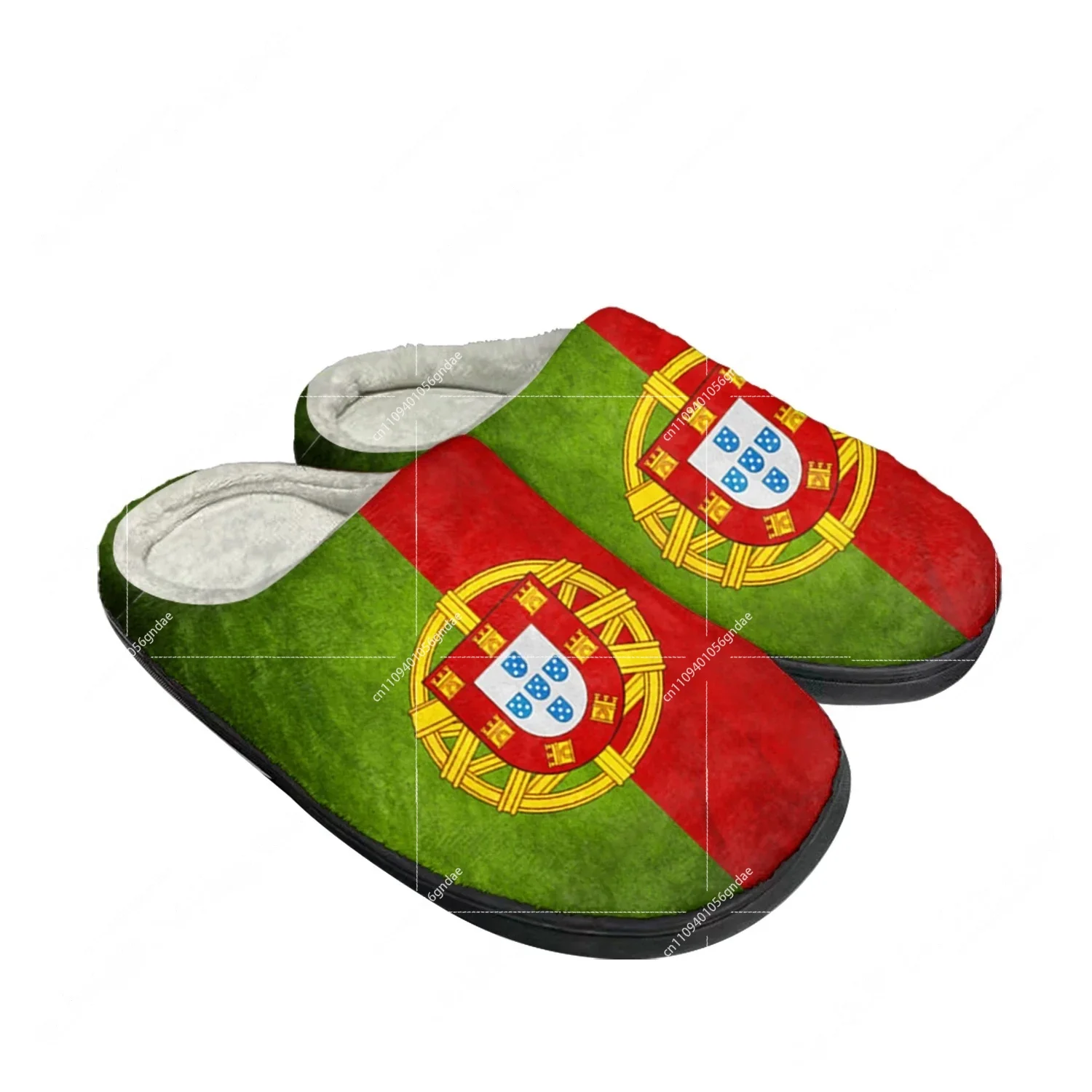Men'S Shoes Dress Casual - Portugal Flag Home Cotton Custom Slippers