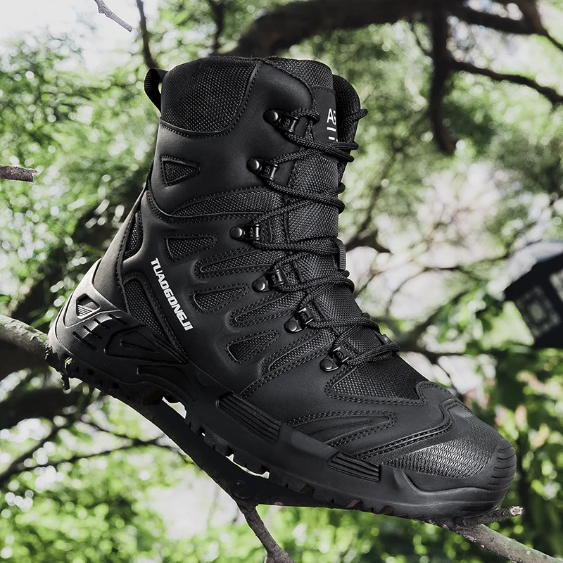 Men'S Shoes For Work - Men's Outdoor Hiking Tactical Boots Ankle