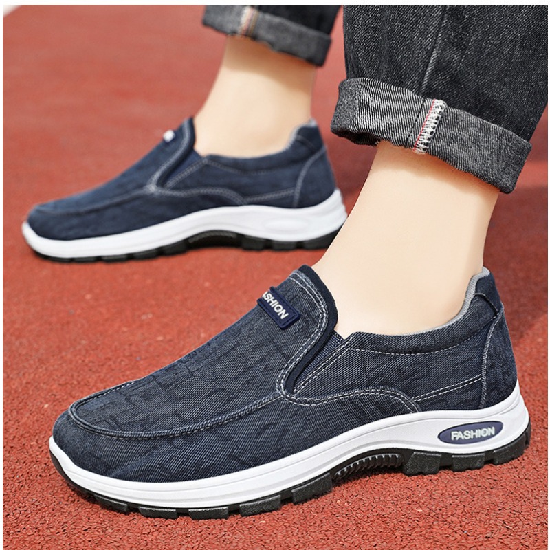 Men'S Shoes Size 42 In Us - 2025 Breathable Soft Canvas shoes Men