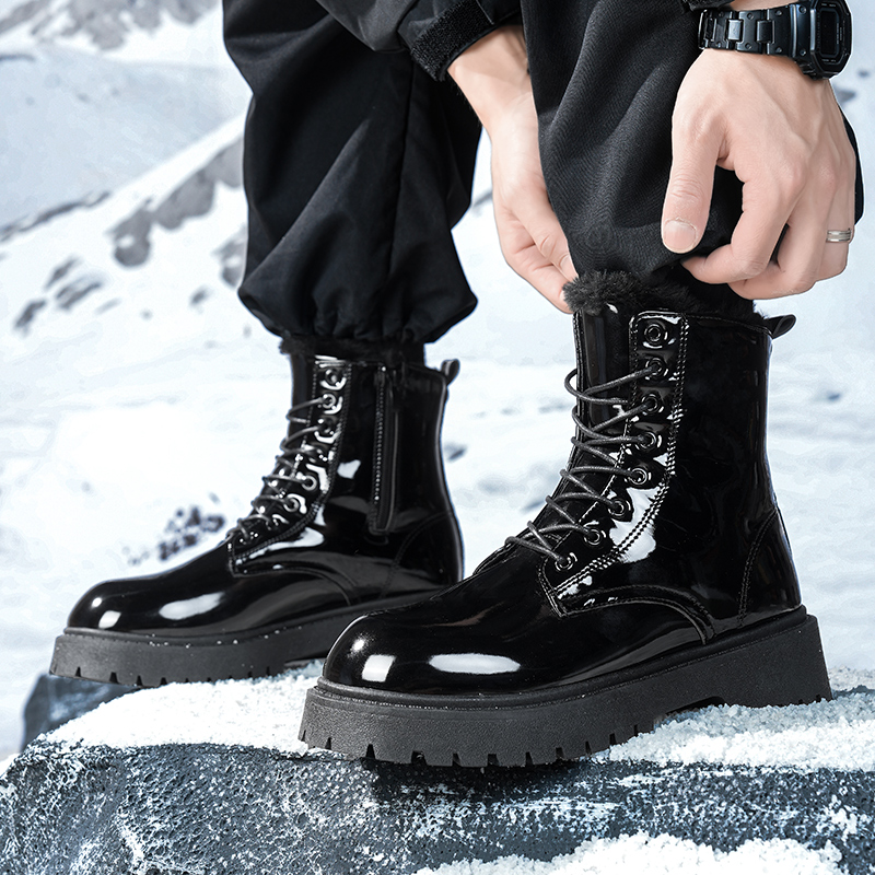 Men's warm plush high-top boot - đánh giá và giá Men'S Shoes For Work