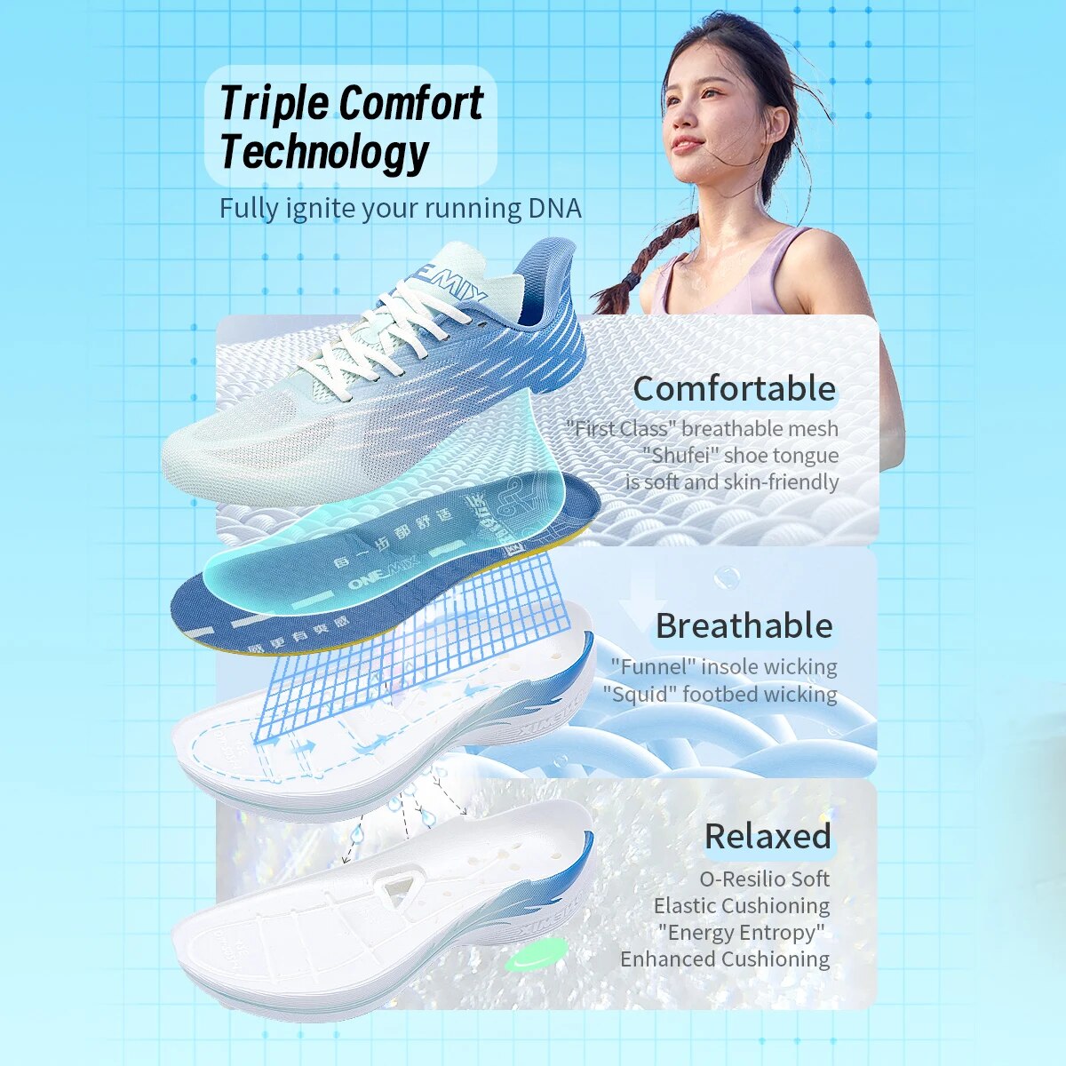 Onemix 2025 New Breathable Spe - đánh giá và giá Men'S Shoes Half Cut