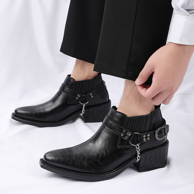 New Brown /Black Cow Leather B - đánh giá và giá Shoes Heels Men