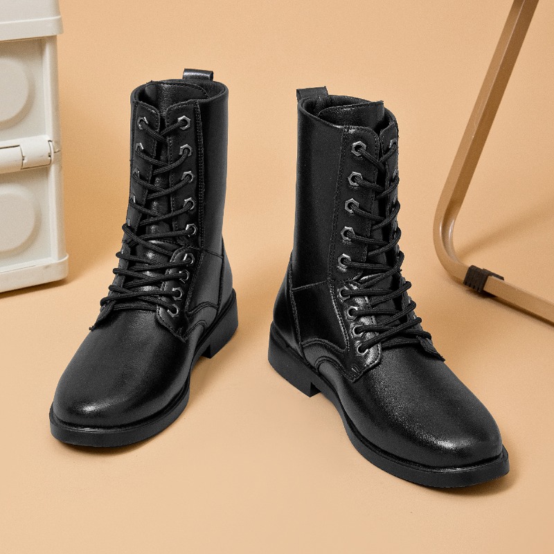 High-top Leather Boots Outdoor - đánh giá và giá Men'S Shoes For Work