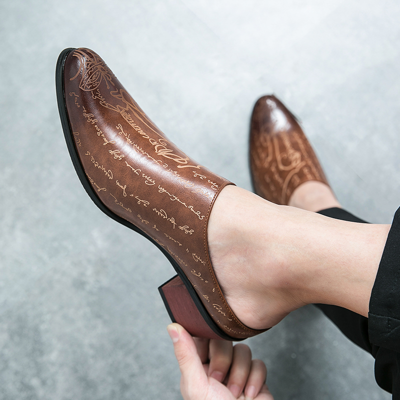 Men Brown Leather Mules Slippe - đánh giá và giá Men'S Shoes Dress Casual
