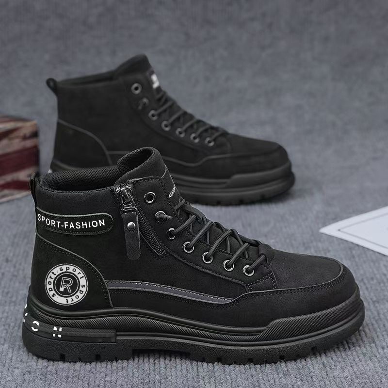 Men Retro High Top Work Boots  - đánh giá và giá Men'S Shoes For Work