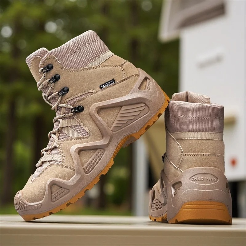 Men Tactical Boots Lace Up Bra - đánh giá và giá Men Shoes Brand