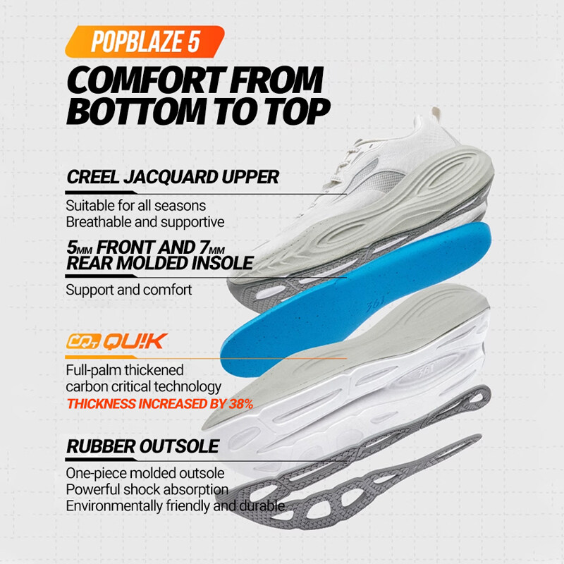 361 Degrees PopBlaze 5 Men Run - đánh giá và giá Men'S Shoes New Balance